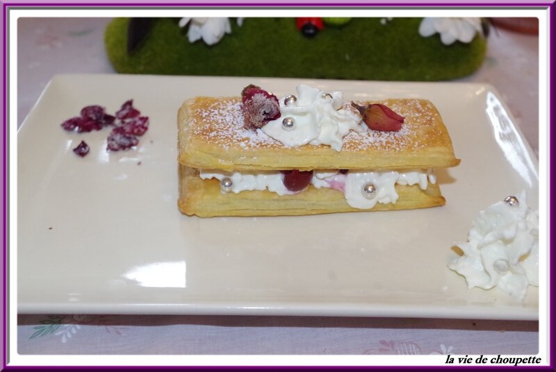 millefeuilles chantilly-cerises-7518