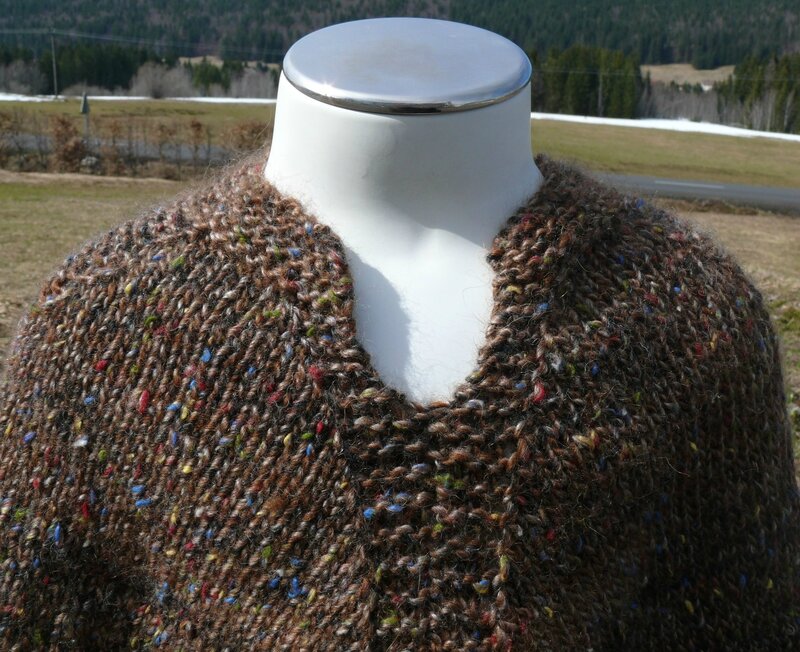 Poncho encolure