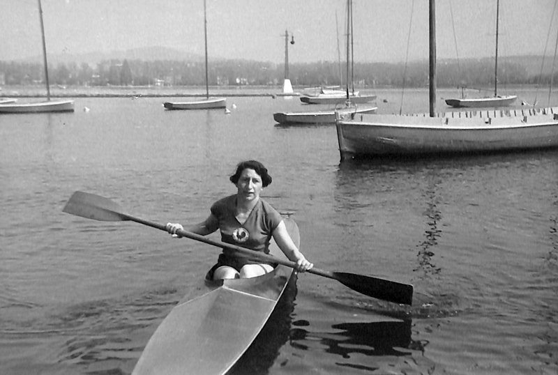 Claire Vautrin stage pré olympique Annecy Juillet 1952 CL