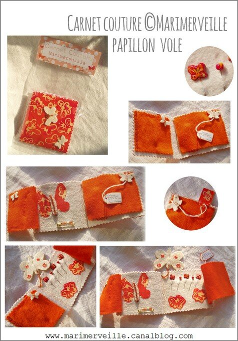 Carnet couture papillon vole2